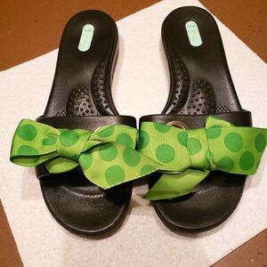 Black Oka-b Slide Sandals